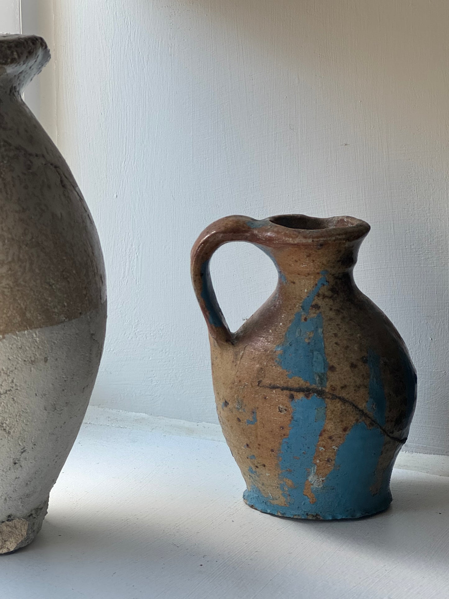 Blue Detail Vintage Mediterranean Jug