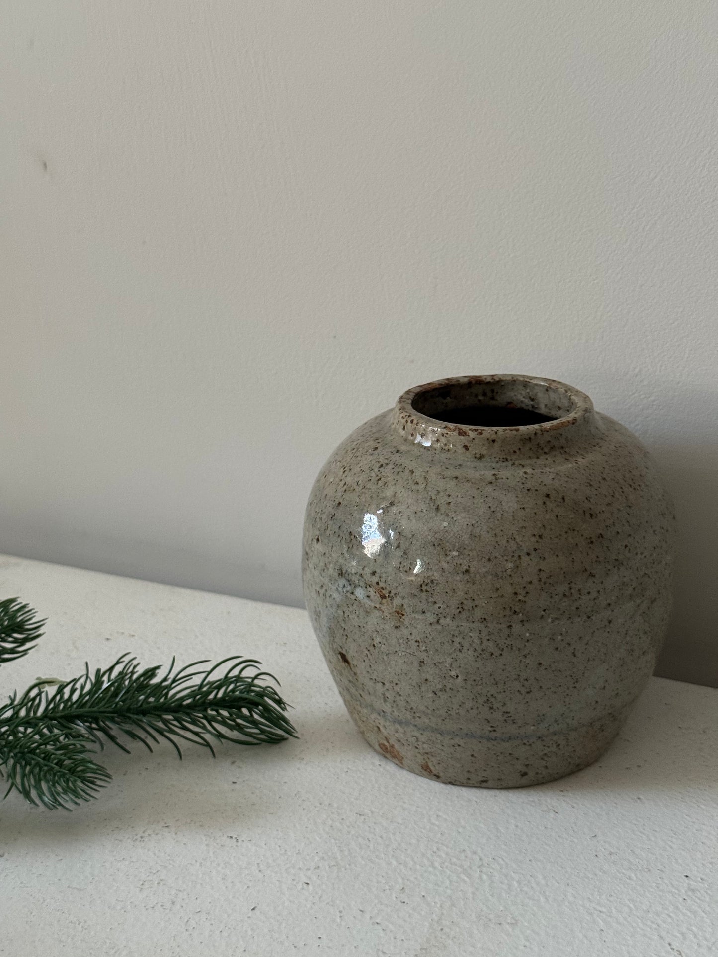 Speckled Glaze Antique Ginger Jar