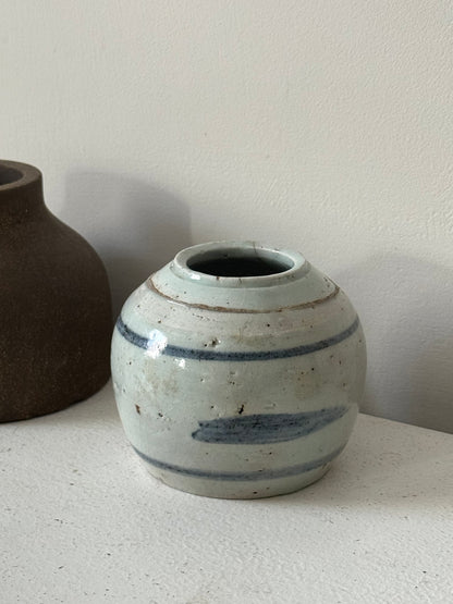 Pale Blue Antique Ginger Jar