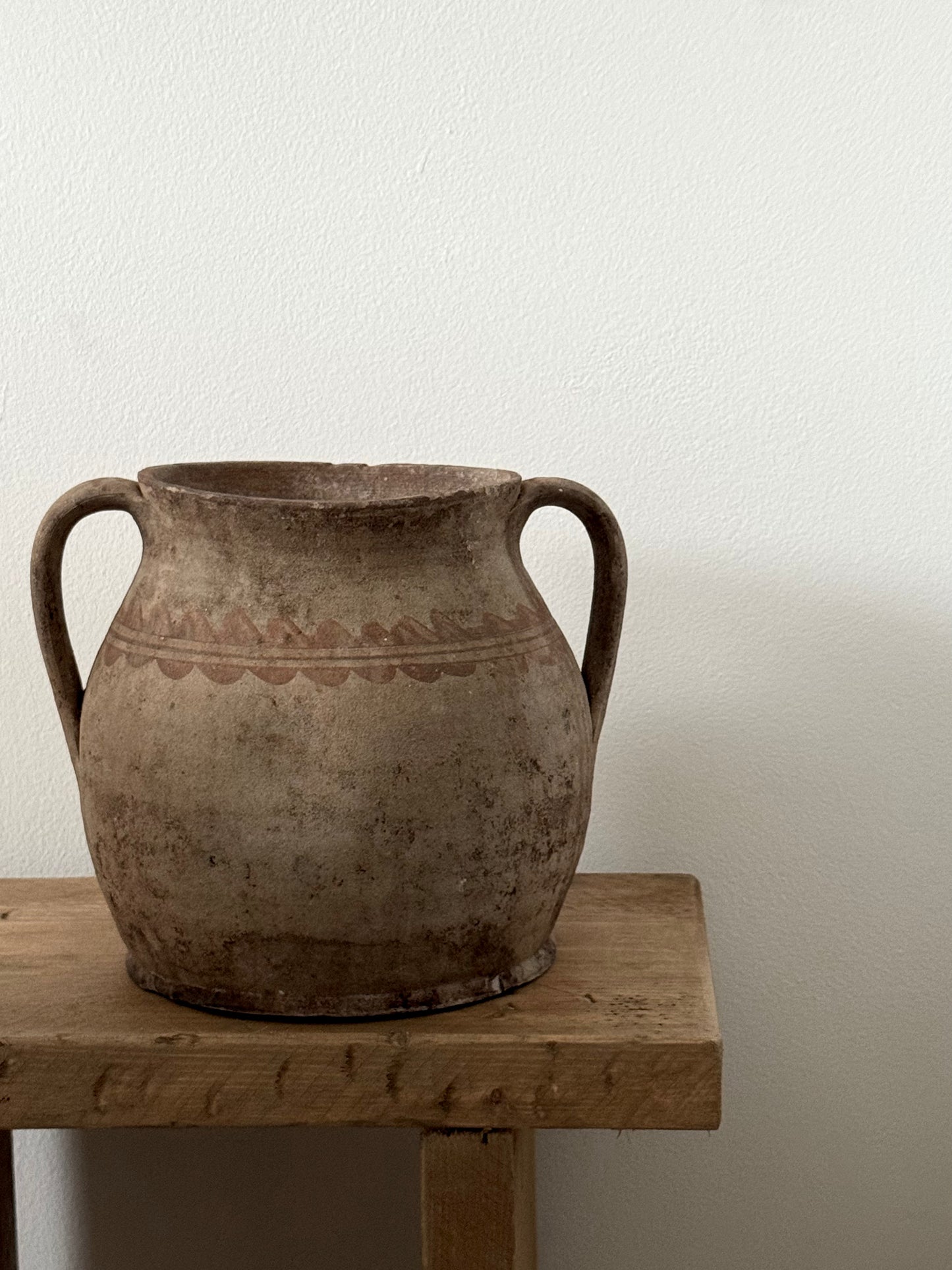 Vintage European Earthenware Storage Pot