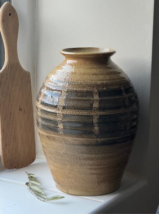 Vintage Studio Pottery Rounded Vase