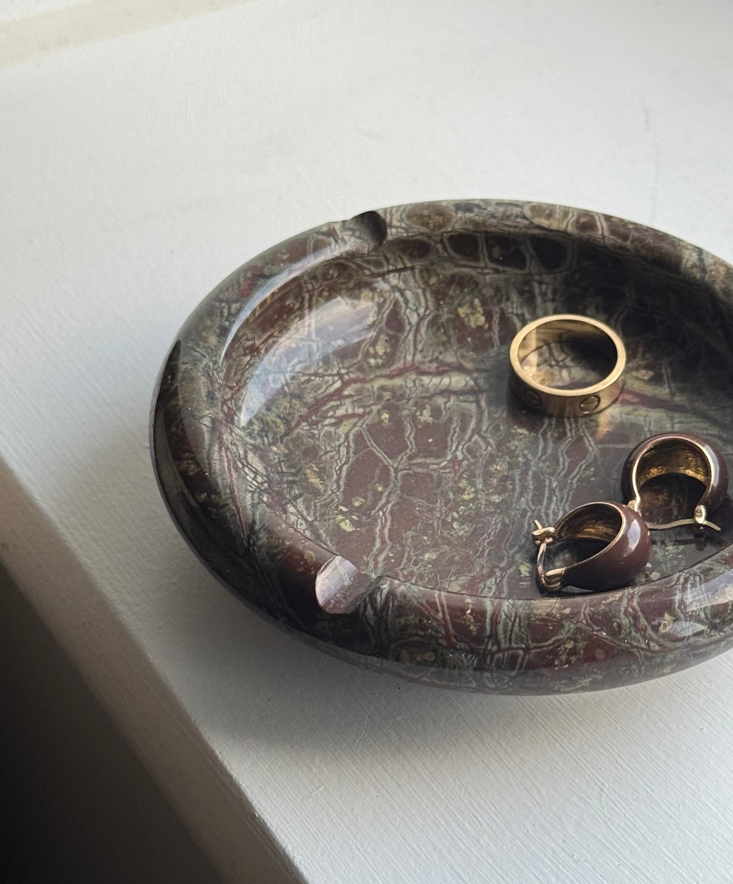 Vintage Marble Trinket Tray