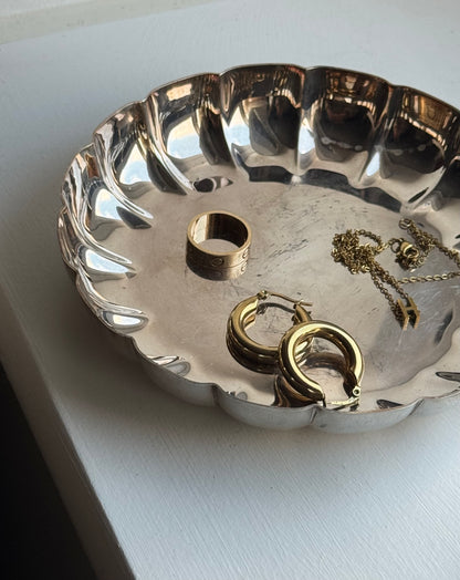 Vintage Silver Scalloped Dishes