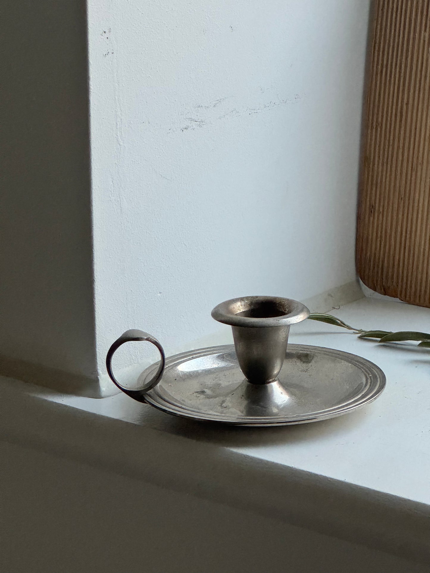 Vintage Silver Candle Holder