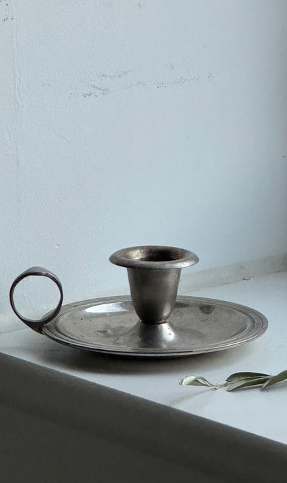 Vintage Silver Candle Holder