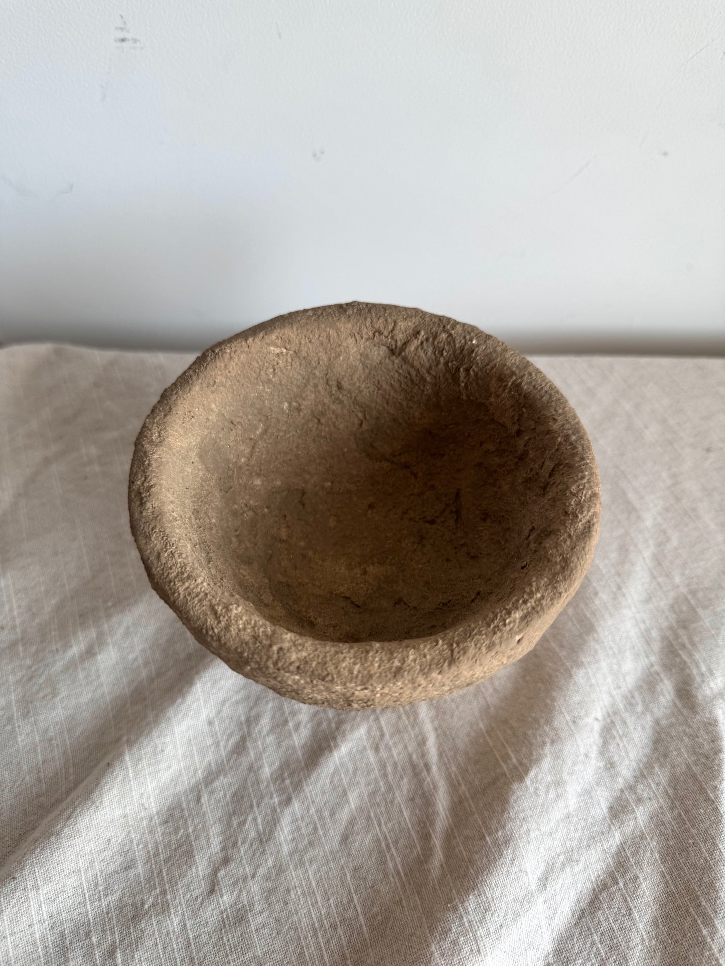 EARTH  | textured warm brown small pedestal bowl