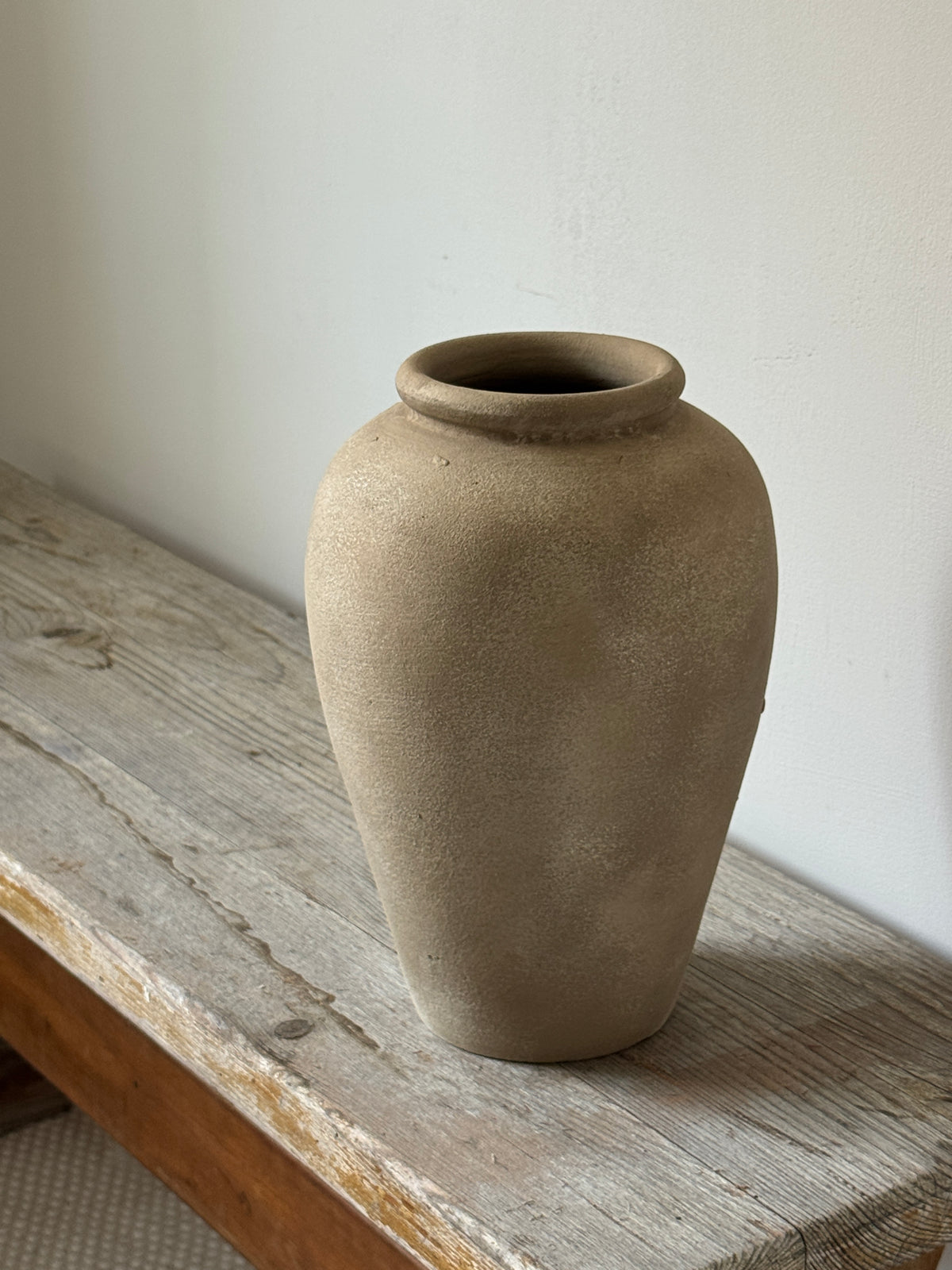 Up-Cycled | Brown Beige Tapered Urn
