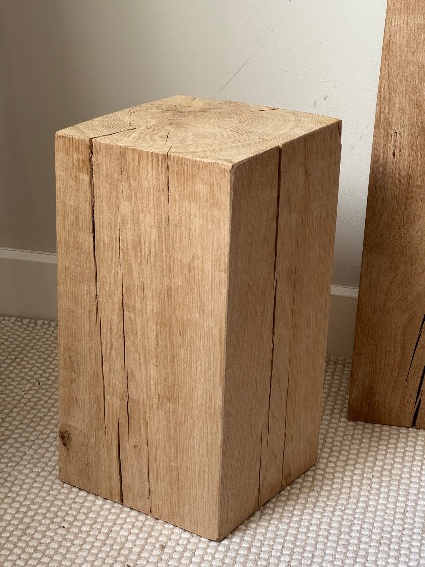 Solid Oak Wood Plinths
