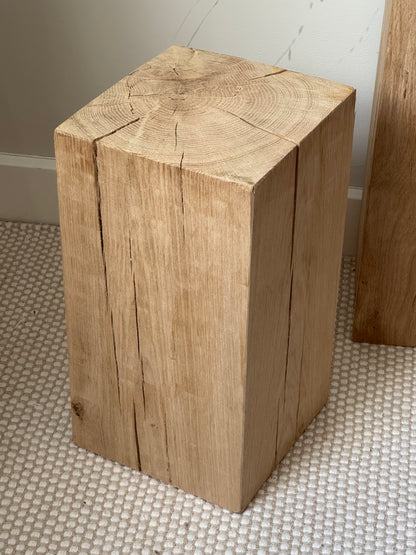Solid Oak Wood Plinths