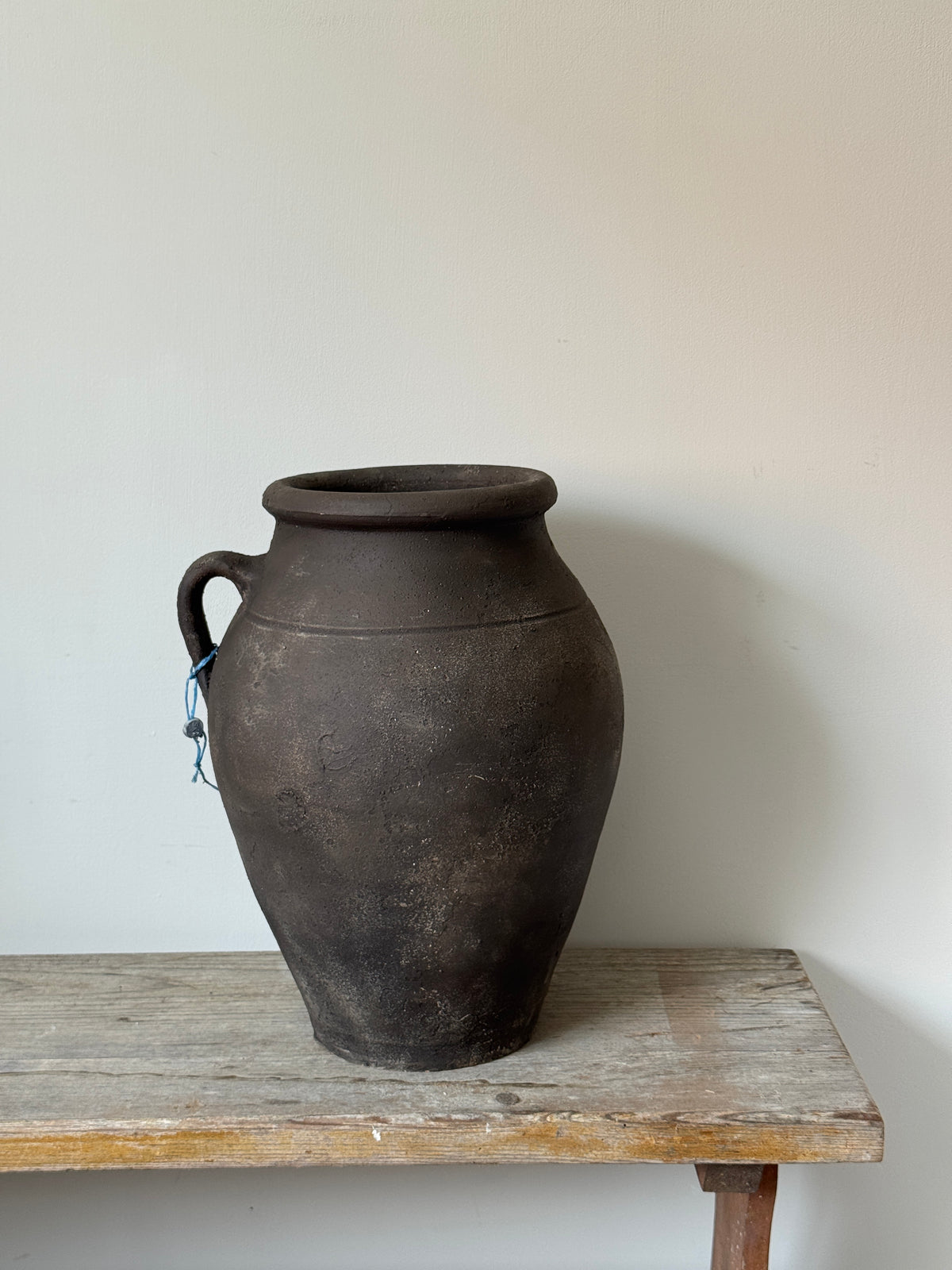 Up-Cycled | Large Aged Effect Earthy Handled Vessel