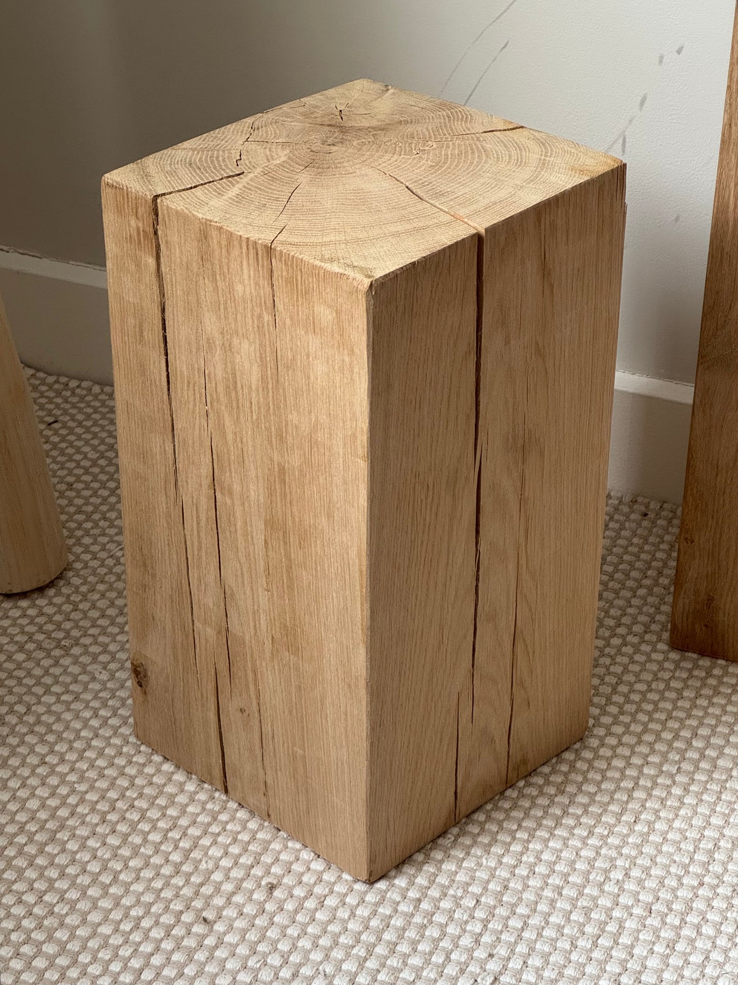 Solid Oak Wood Plinths