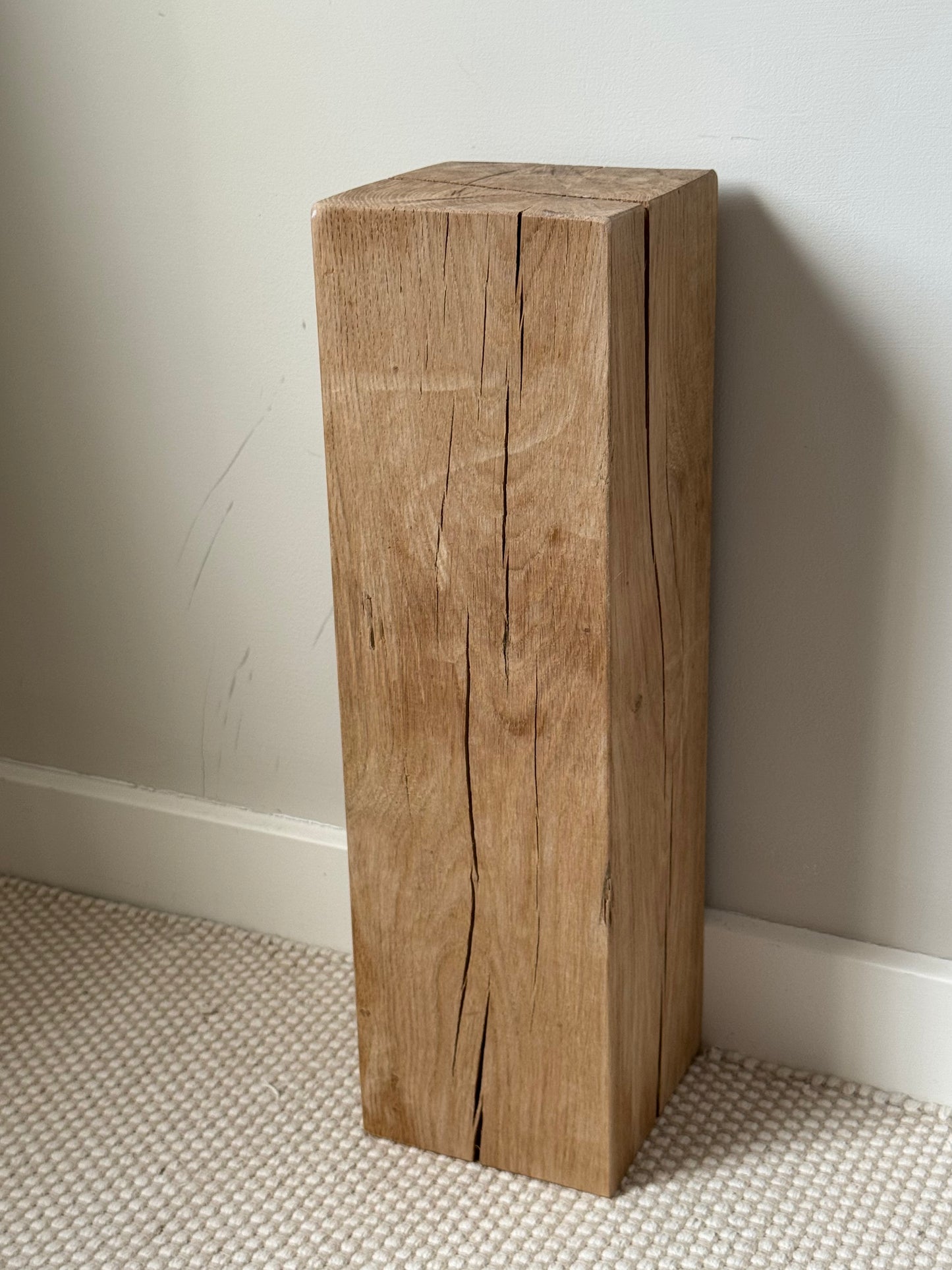 Solid Oak Wood Plinths