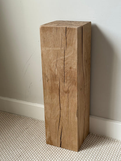 Solid Oak Wood Plinths