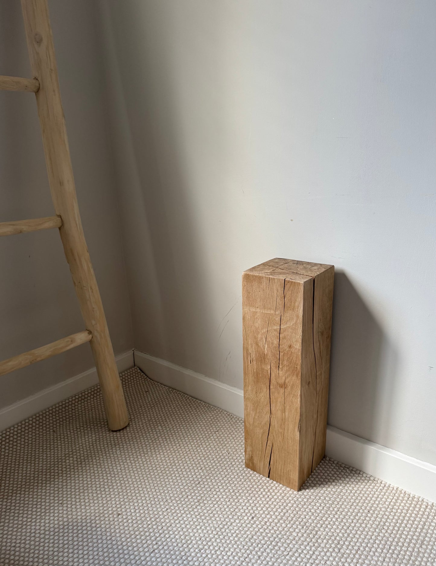 Solid Oak Wood Plinths