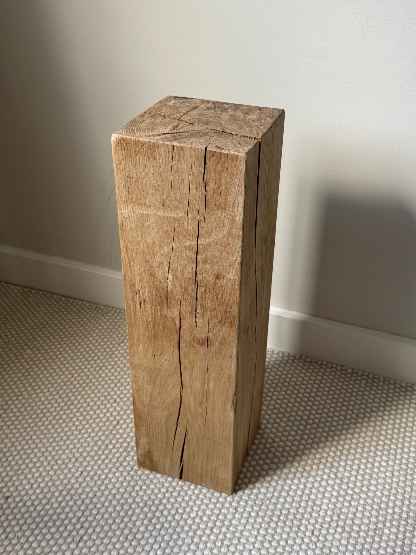 Solid Oak Wood Plinths