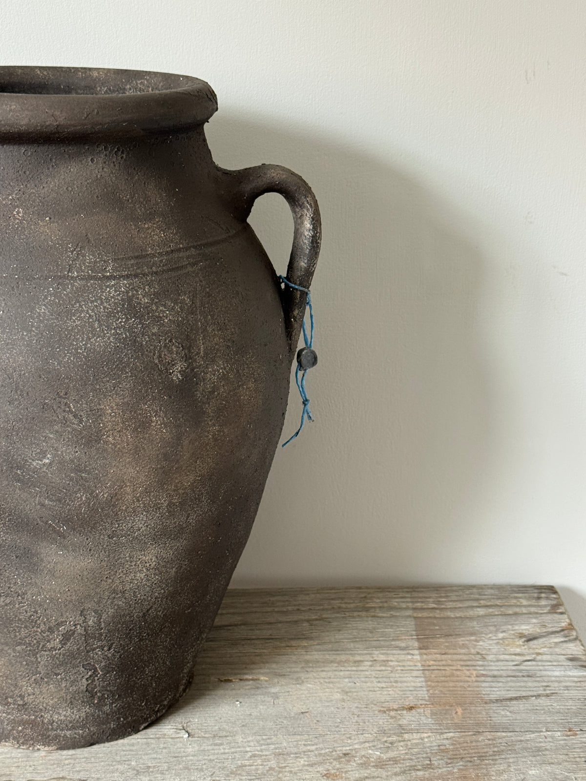 Up-Cycled | Large Aged Effect Earthy Handled Vessel