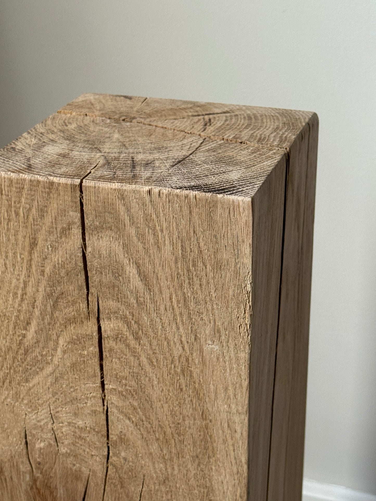 Solid Oak Wood Plinths