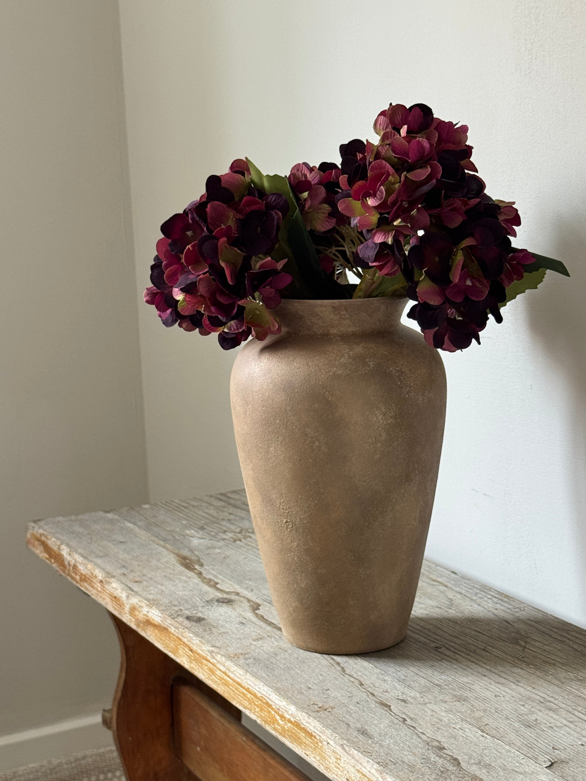 Up-cycled | WATERTIGHT Chestnut Stone Effect Tapered Vase