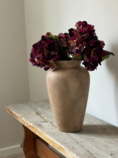 Up-cycled | WATERTIGHT Chestnut Stone Effect Tapered Vase