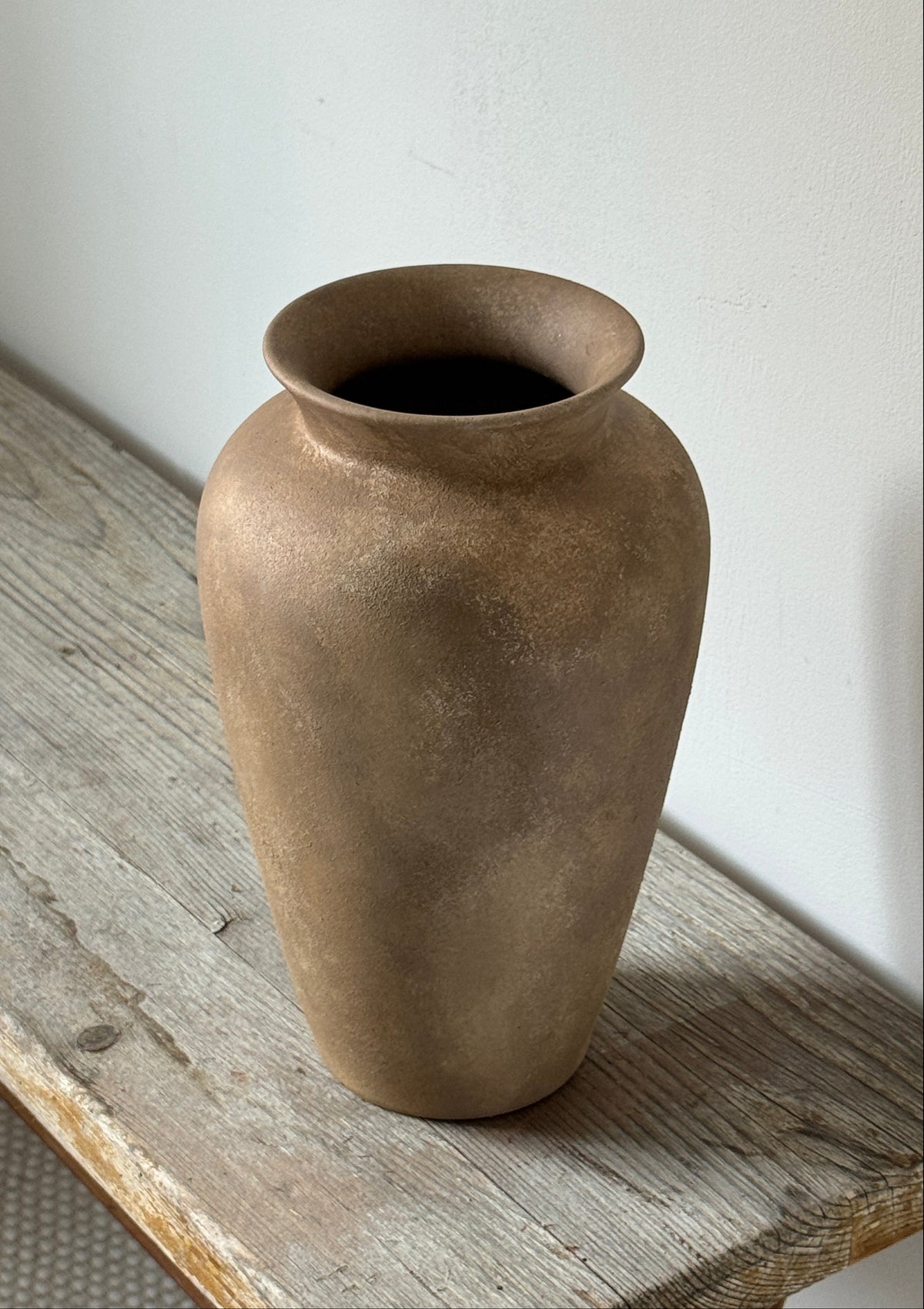 Up-cycled | WATERTIGHT Chestnut Stone Effect Tapered Vase