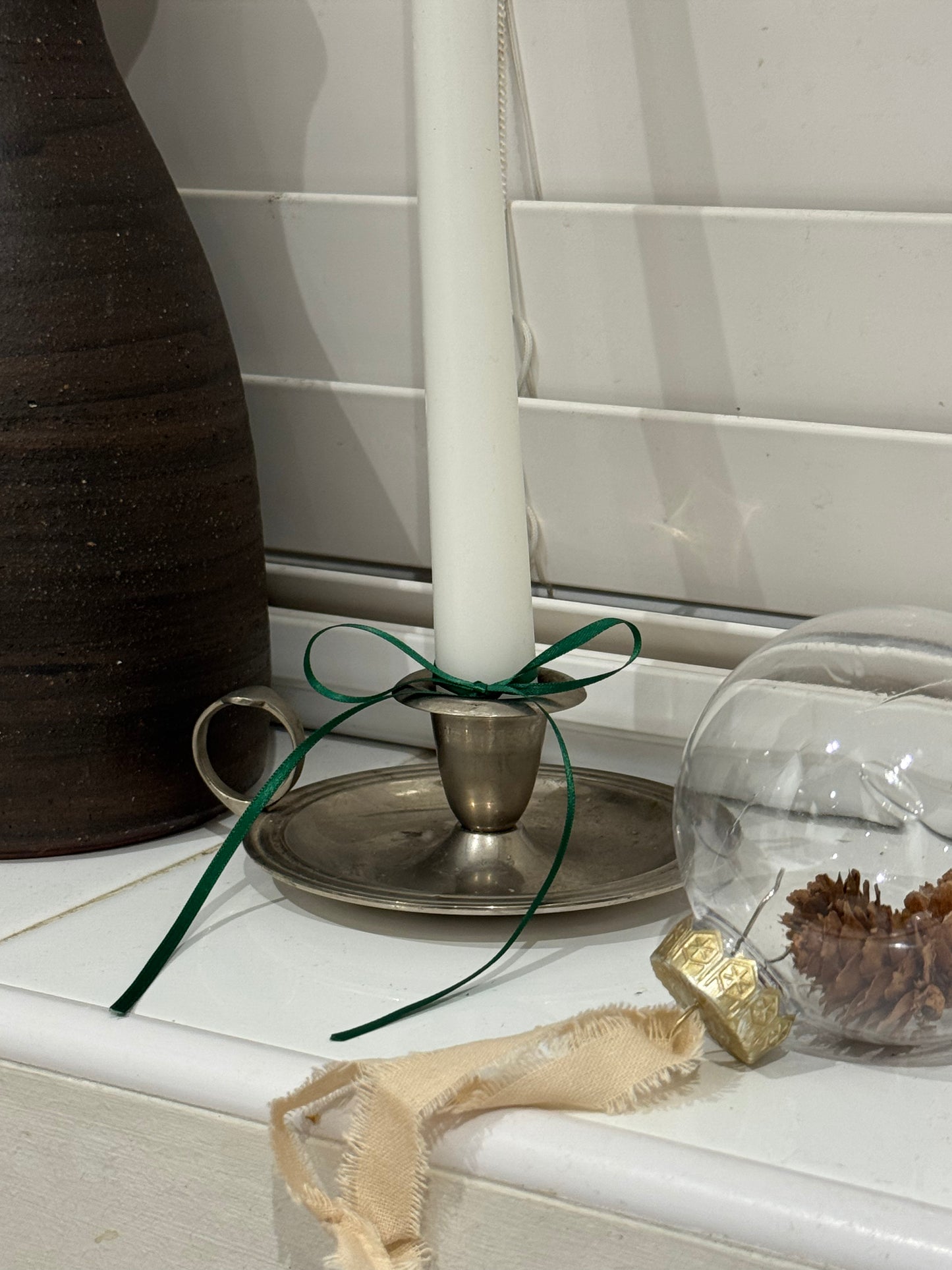 Vintage Silver Candle Holder