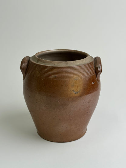 Large Brown Vintage Storage Pot