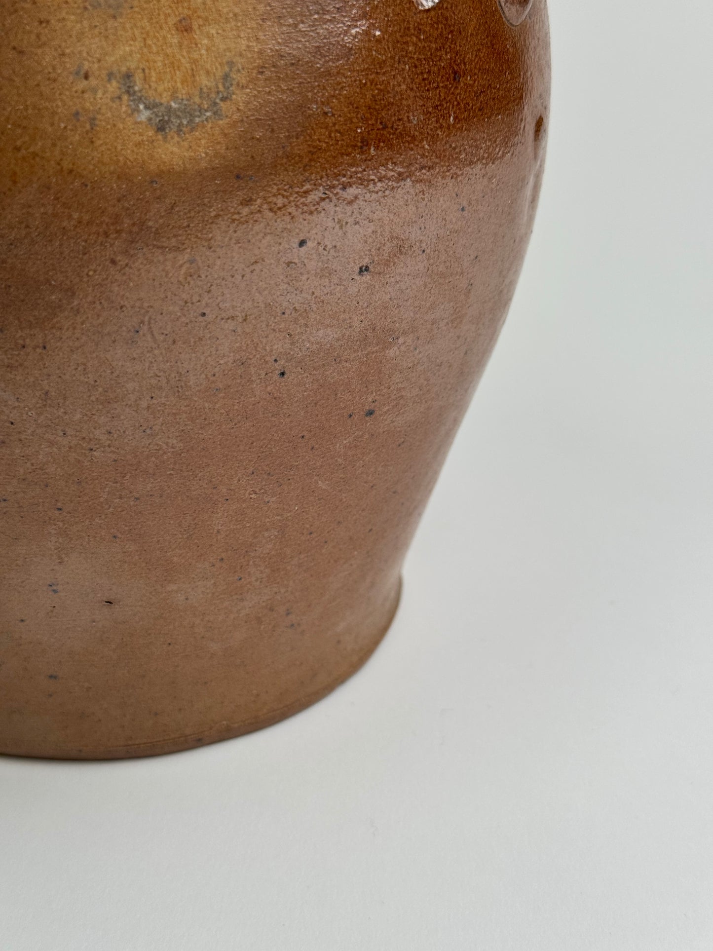 Large Brown Vintage Storage Pot