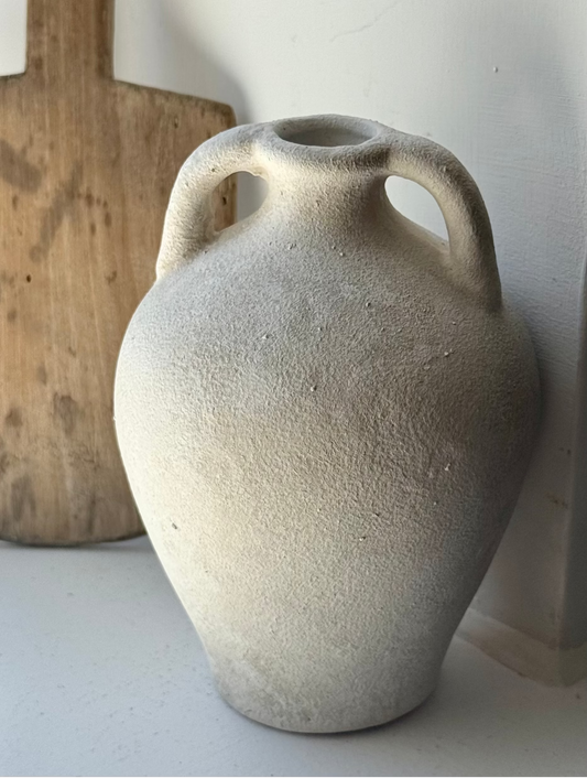 Up-Cycled | Twin Handled Neutral Amphora