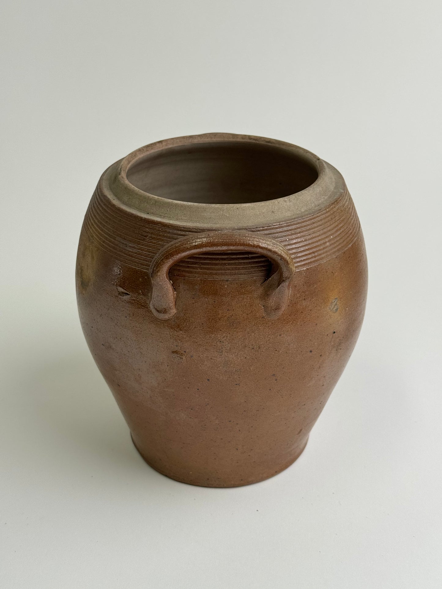 Large Brown Vintage Storage Pot