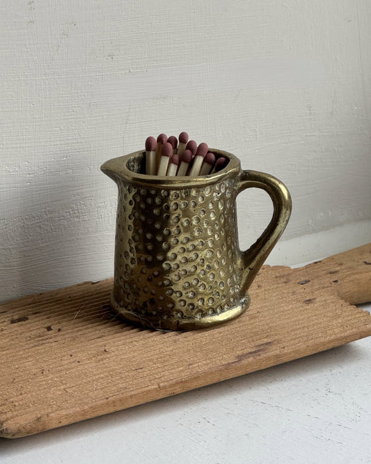 Miniature Hammered Brass Jug
